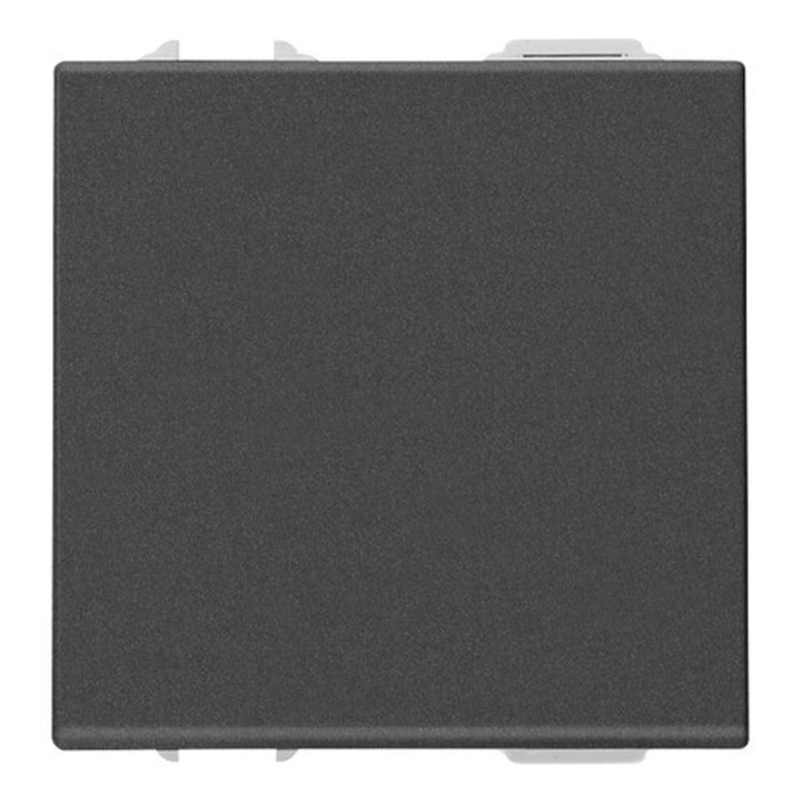 Intrerupator cap scara 2 module, 16A, Vimar, NEVE, NEGRU carbon mat, 09005.2.CM