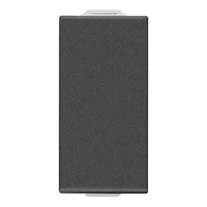 Buton cu revenire 1 modul, 10A, Vimar, NEVE, NEGRU carbon ma,t 09008.CM