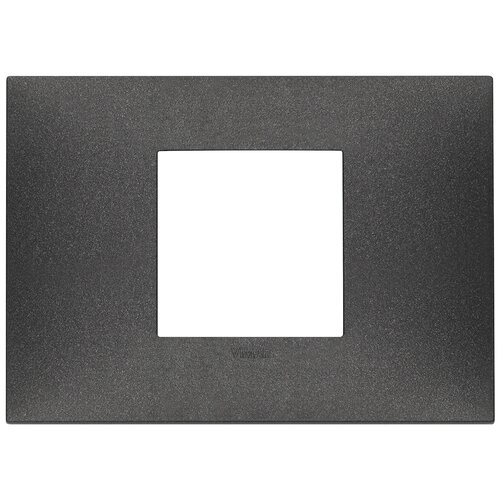 Ornament 2 module, pentru doza de 3 module, NEGRU carbon mat, Vimar, NEVE UP, 09672.14