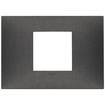 Ornament 2 module, pentru doza de 3 module, NEGRU carbon mat, Vimar, NEVE UP, 09672.14 Ornament 2 module, pentru doza de 3 module, NEGRU carbon mat, Vimar, NEVE UP, 09672.14
