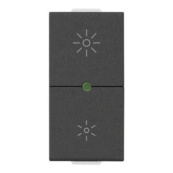 Variator LED UNIVERSAL, 1 modul, Vimar, NEVE, NEGRU carbon mat, 230V, 09135.1.CM Variator LED UNIVERSAL, 1 modul, Vimar, NEVE, NEGRU carbon mat, 230V, 09135.1.CM