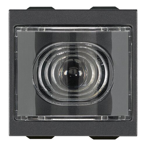 Lampa veghe extractabila, 230V, 2 module, NEGRU carbon mat, Vimar, NEVE UP, 09395.CM