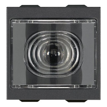 Lampa veghe extractabila, 230V, 2 module, NEGRU carbon mat, Vimar, NEVE UP, 09395.CM Lampa veghe extractabila, 230V, 2 module, NEGRU carbon mat, Vimar, NEVE UP, 09395.CM