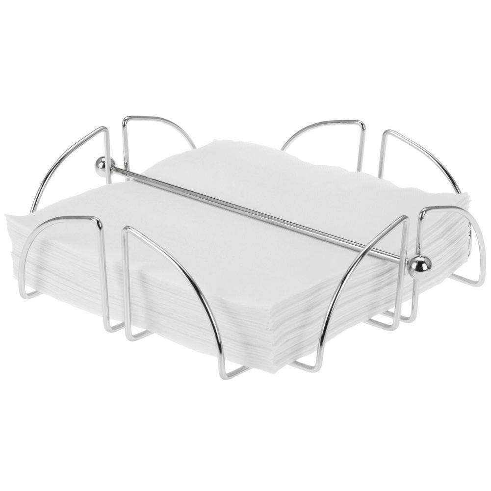 Suport servetele Excellent Houseware, Metal, 17x17 cm, Argintiu