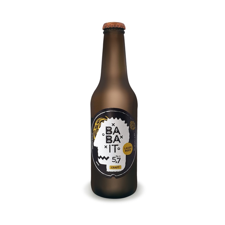 Стек крафт бира BABAIT Lager, 330 мл, 9 бр.