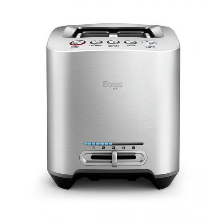 Prajitor de paine Sage BTA825, 1100 W, 2 felii, Argintiu