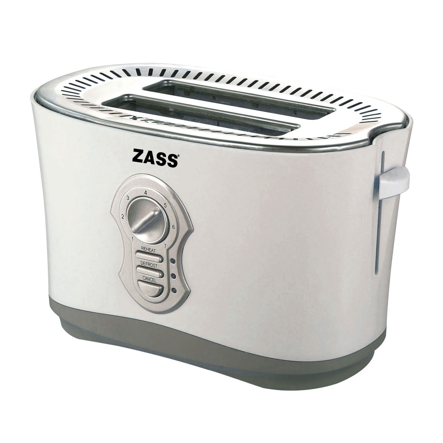 Prajitor de paine, 800 W, 2 felii, functie decongelare, functie reincalzire, 7 trepte putere, gri