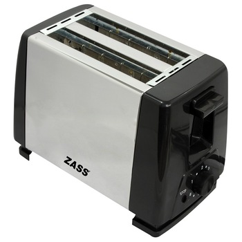 Prajitor de paine, 800 W, 2 felii, 5 trepte putere, negru si argintiu Prajitor de paine, 800 W, 2 felii, 5 trepte putere, negru si argintiu