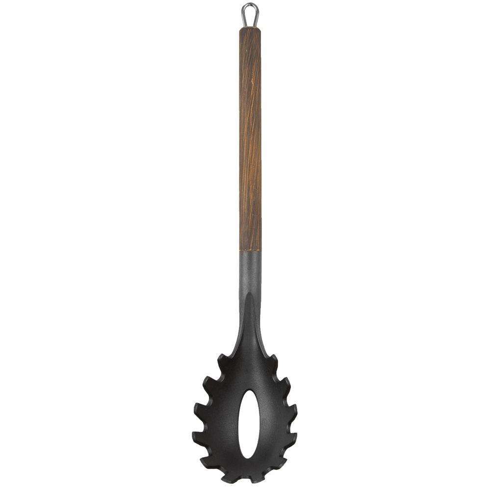 Polonic spaghete Wooden, Orion, Termoplastic, Negru/Maro