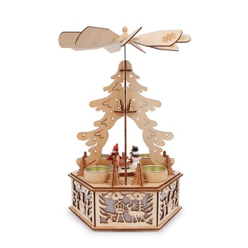 Decoratiune luminoasa cu elice, lemn Decoratiune luminoasa cu elice, lemn