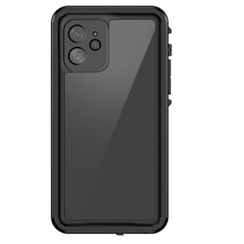 Husa Eiger Avalanche 360, Compatibil cu iPhone 12, Negru