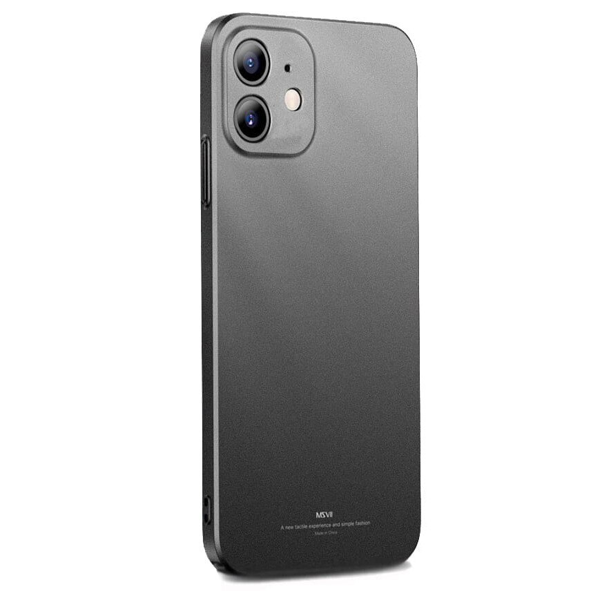 Husa MSVII Precise Hole, Compatibil cu iPhone 12 Mini, Negru