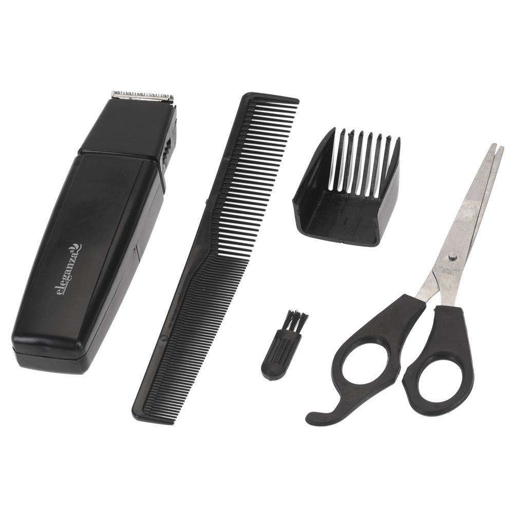 Set masina tuns barba cu accesorii Eleganza, Negru