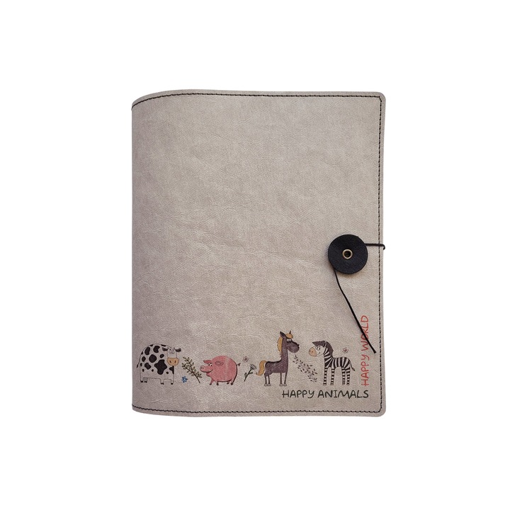 Agenda eco vegan friendly 23 x 19 cm, Happy Animals