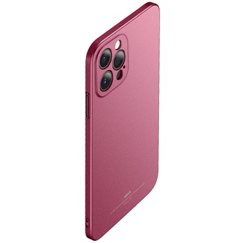 Husa MSVII, Precise Hole, Compatibila cu iPhone 12 Pro Max, Rosu mat Husa MSVII, Precise Hole, Compatibila cu iPhone 12 Pro Max, Rosu mat
