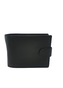 Portofel barbatesc din piele naturala, Leather Collection business, negru simplu,10x13cm Portofel barbatesc din piele naturala, Leather Collection business, negru simplu,10x13cm