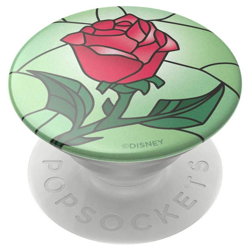 Suport adeziv Popsockets pentru telefon, PopGrip Disney Stained Glass, Verde/Rosu