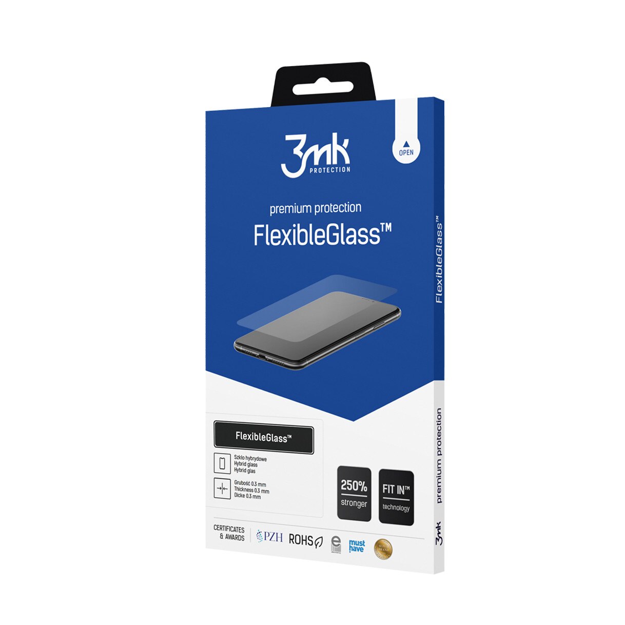Folie de sticla 3MK Flexibleglass, pentru CAT S42, 0.2mm, Transparent