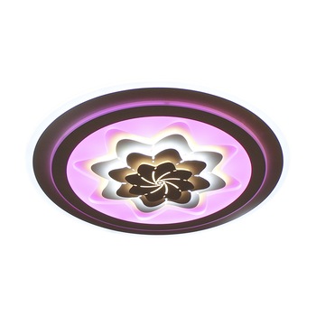 Lustra LED Clics Dahlia, 180 W, Reglabila prin telecomanda, RGB Ambiental roz, mov, albastru, Lumina calda, rece, neutra Lustra LED Clics Dahlia, 180 W, Reglabila prin telecomanda, RGB Ambiental roz, mov, albastru, Lumina calda, rece, neutra