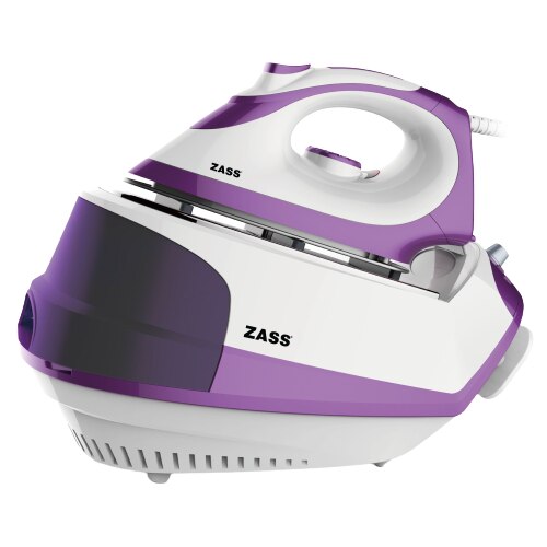 Statie de calcat, 1,2 l, 110 g/min, talpa ceramica, jet de abur, presiune 4,5 bari, buton de pornire / oprire a aburului, functie abur continuu, alb si mov