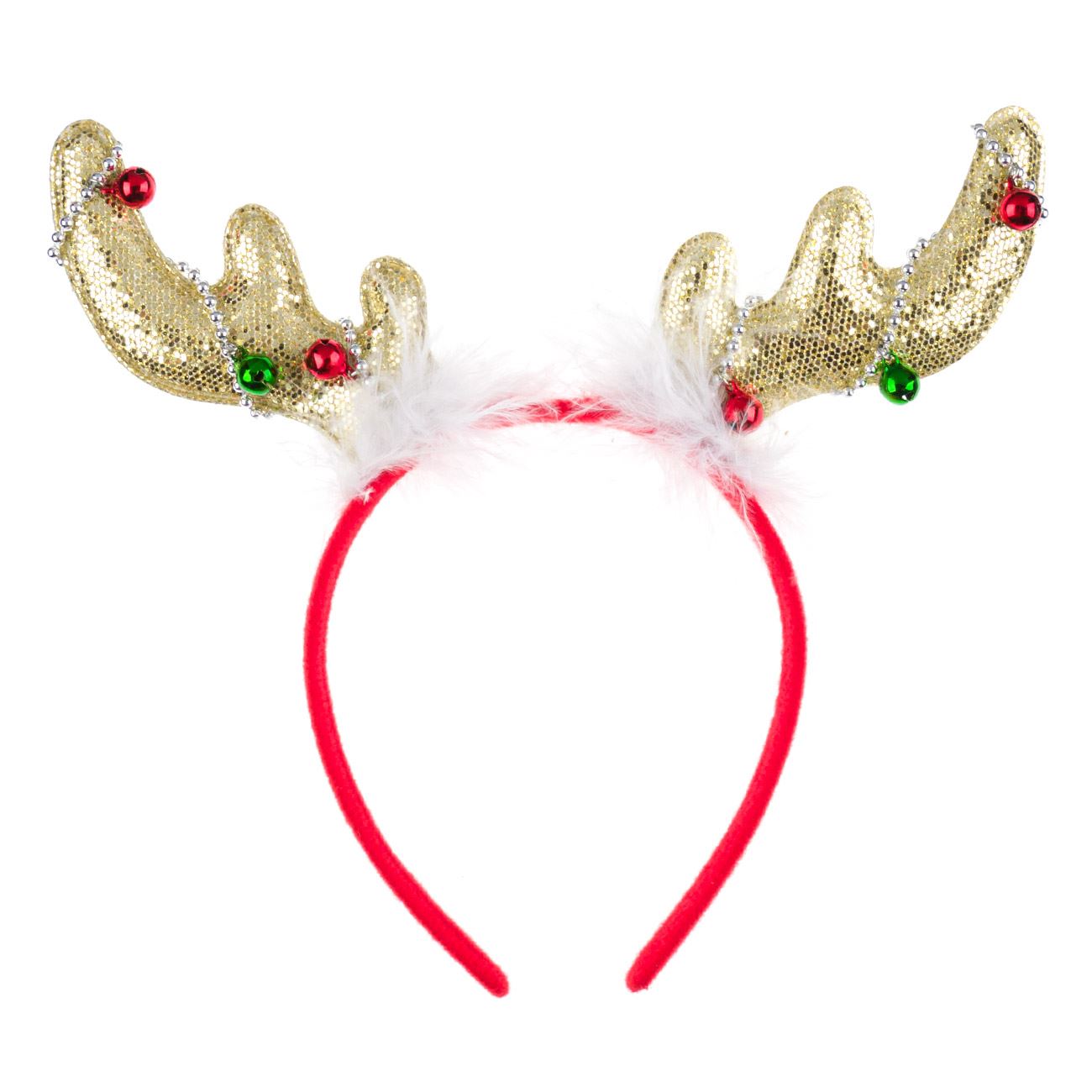 Coronita Craciun, Zola®, pentru copii, rosie cu coarne aurii