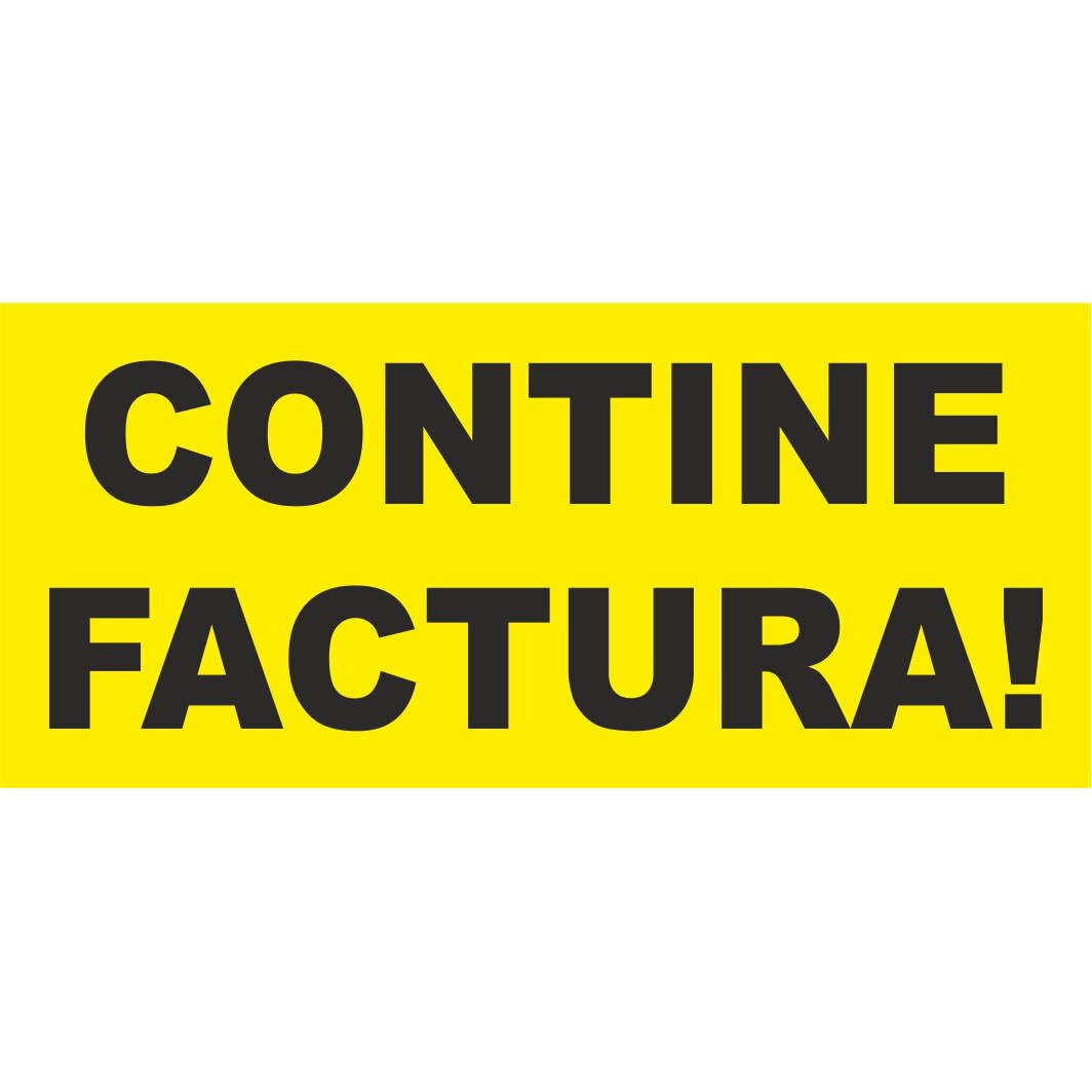 Set 200 etichete Contine factura, 9x5 cm