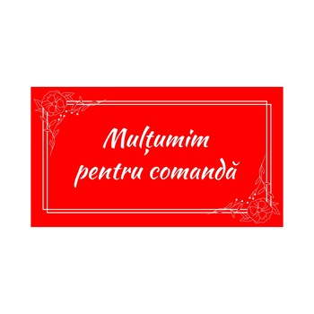 Set 200 etichete Multumim pentru comanda, model 2, 9x5 cm Set 200 etichete Multumim pentru comanda, model 2, 9x5 cm