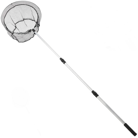 Minciog cu plasa deasa si stabila, Telescopic, Oval, Ø 36 cm, Lungime maner 130 cm