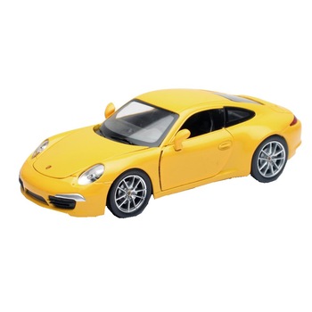 Macheta auto Porche 911 carrera 4s, galbena, 1:24 Welly, 24099 Macheta auto Porche 911 carrera 4s, galbena, 1:24 Welly, 24099
