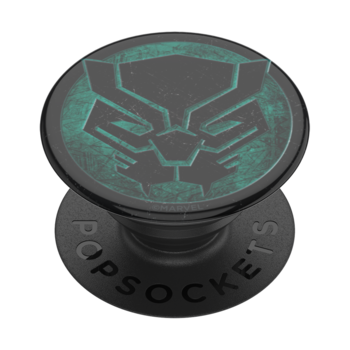 Suport adeziv Popsockets pentru telefon, PopGrip Marvel Black Panther, Negru/Rosu Suport adeziv Popsockets pentru telefon, PopGrip Marvel Black Panther, Negru/Rosu