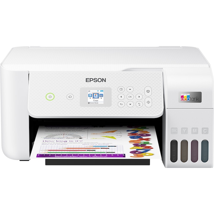 Epson EcoTank L3266 Multifunkciós tintatartályos nyomtató, színes, A4, 5760x1440 dpi, Wifi, Fehér