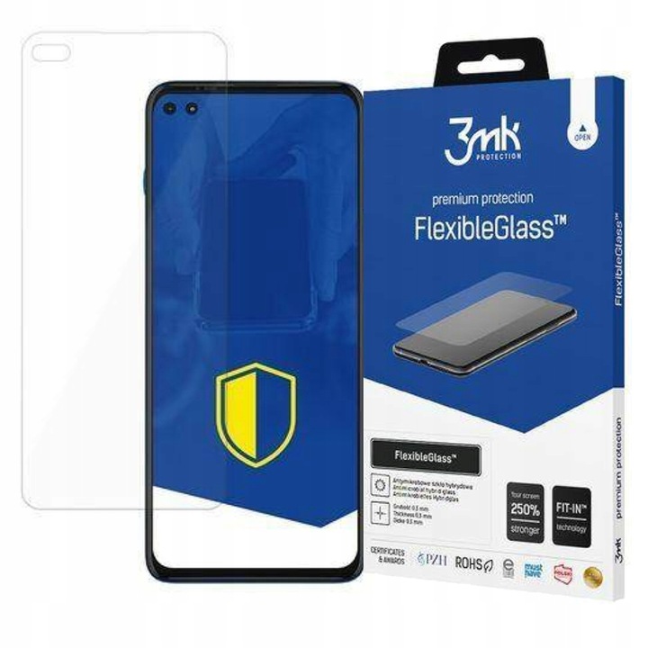 Folie Protectie pentru Motorola Moto G100 5G, 3MK Flexible Glass, Transparent