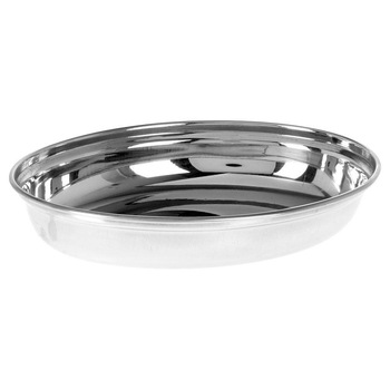 Tava servire, Excellent Houseware, Inox, Oval, 19x14 cm, Argintiu Tava servire, Excellent Houseware, Inox, Oval, 19x14 cm, Argintiu