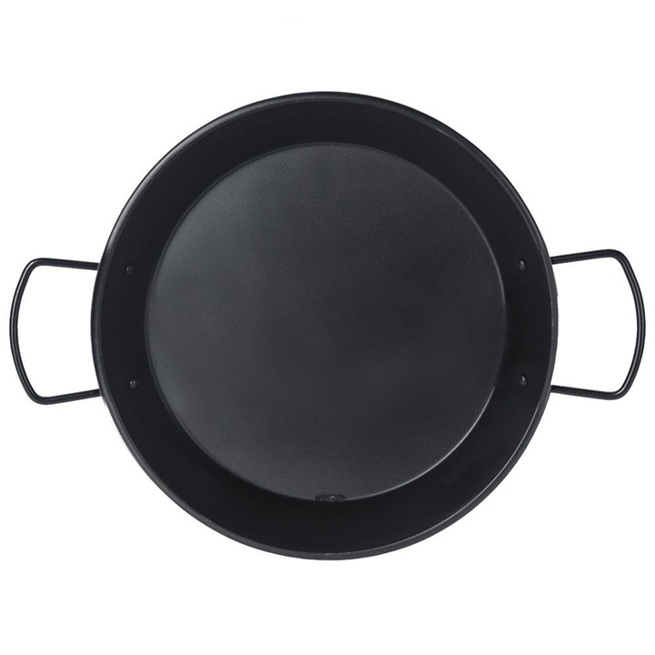 Tigaie antiaderenta Excellent Houseware, Otel carbon, 30 cm, Negru