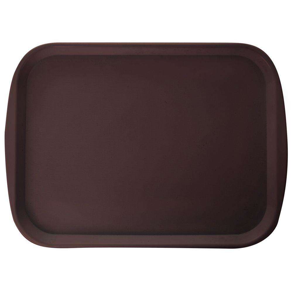Tava servire, Orion, Plastic, Dreptunghi, 35.5x27 cm, Maro