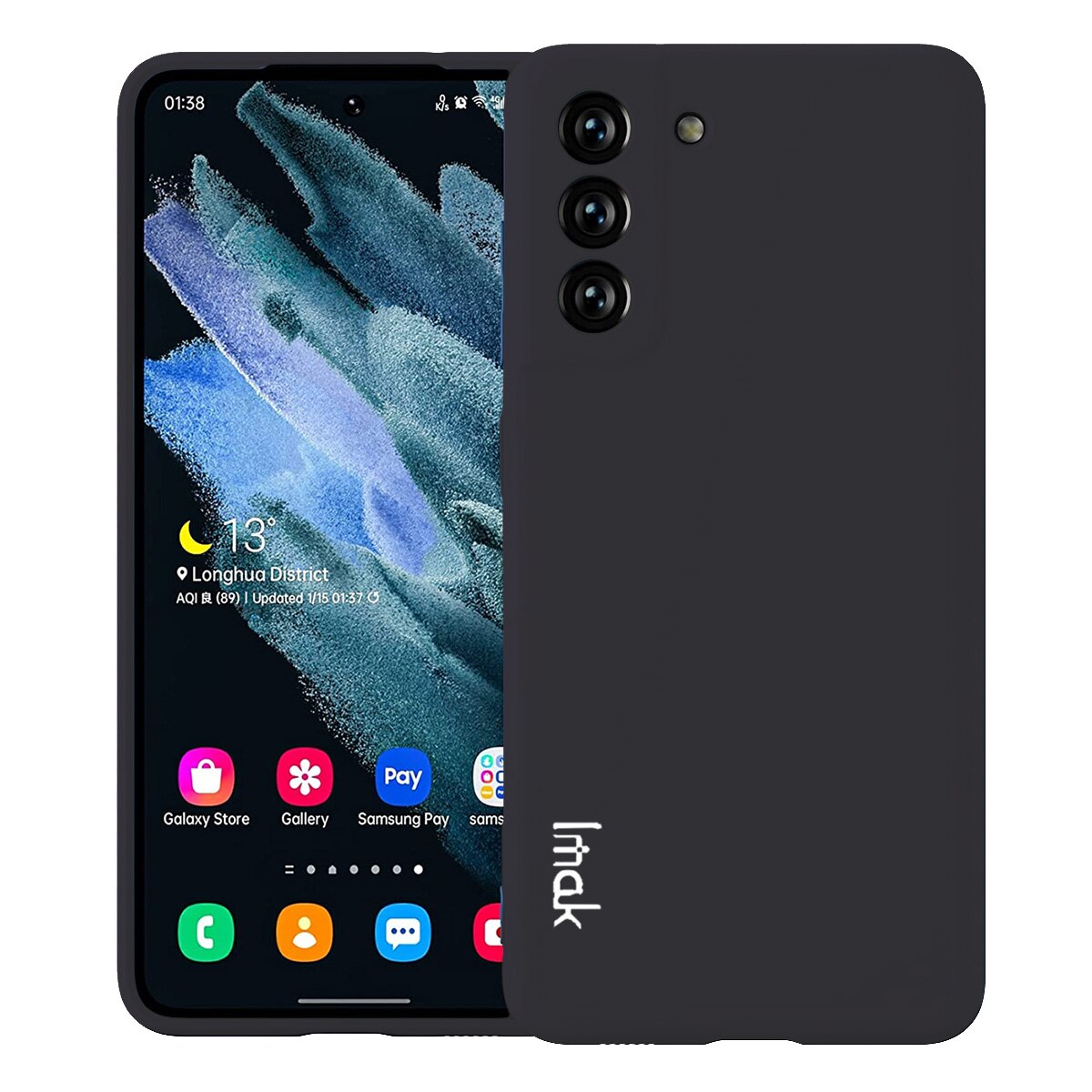 Husa de protectie IMAK Colorful UC-2 pentru Samsung Galaxy S21 FE, Negru