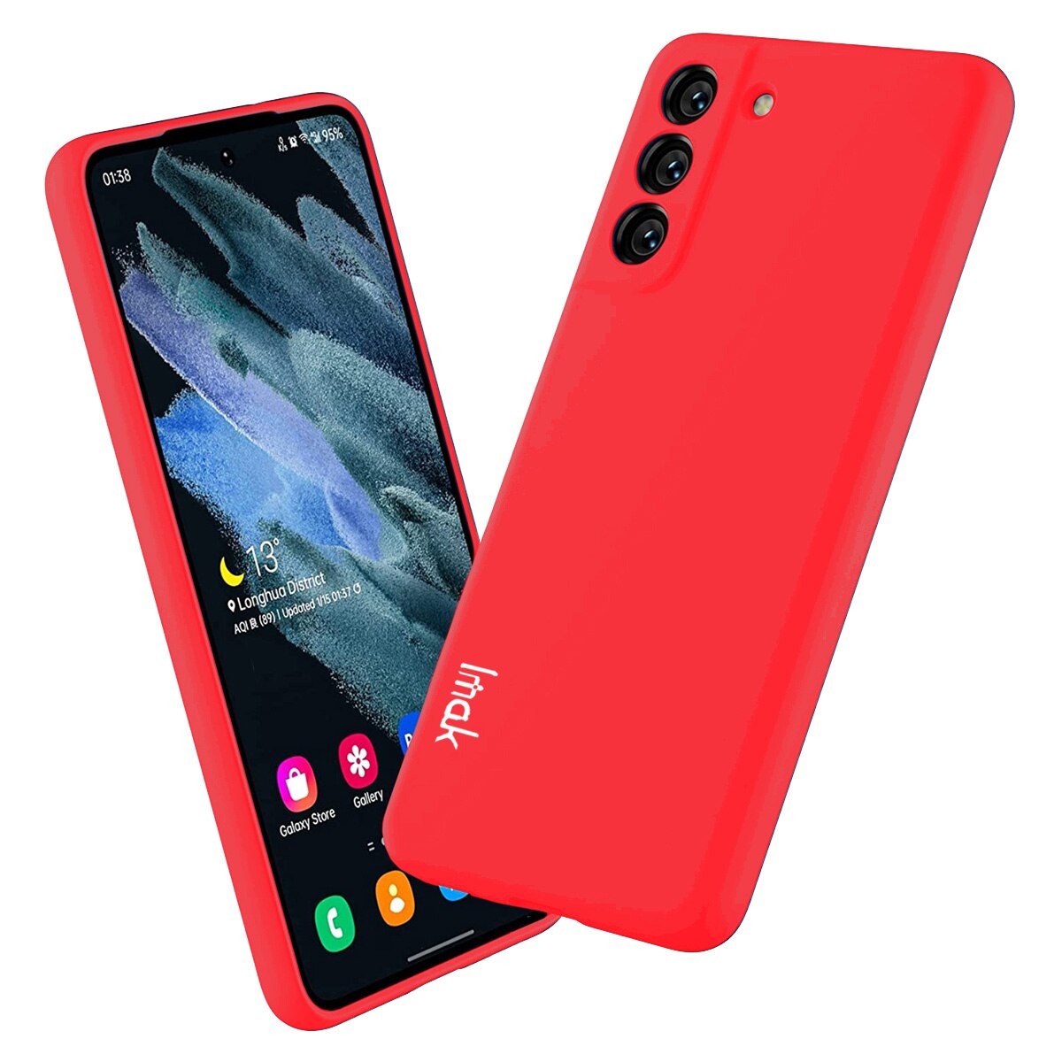 Husa de protectie IMAK Colorful UC-2 pentru Samsung Galaxy S21 FE, Rosu