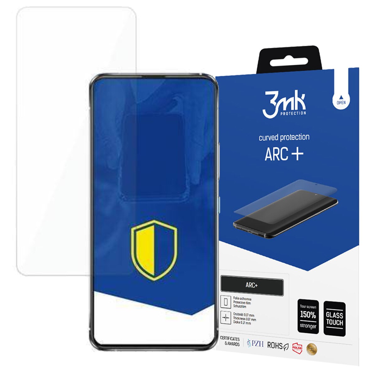 Folie Protectie pentru Zenfone 8 Flip 5G, 3MK ARC+, Transparent