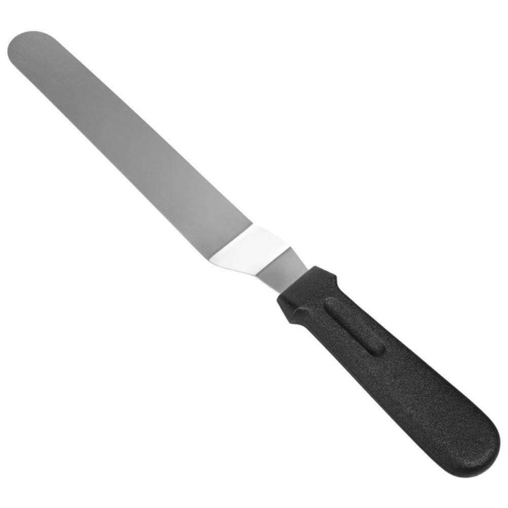 Vilde cukrászlapát, 37 cm, fekete/ezüst