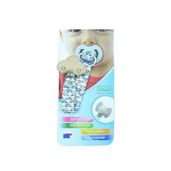 Lant pentru suzeta Topgal Masinuta 345353, Albastru 0+ luni Lant pentru suzeta Topgal Masinuta 345353, Albastru 0+ luni