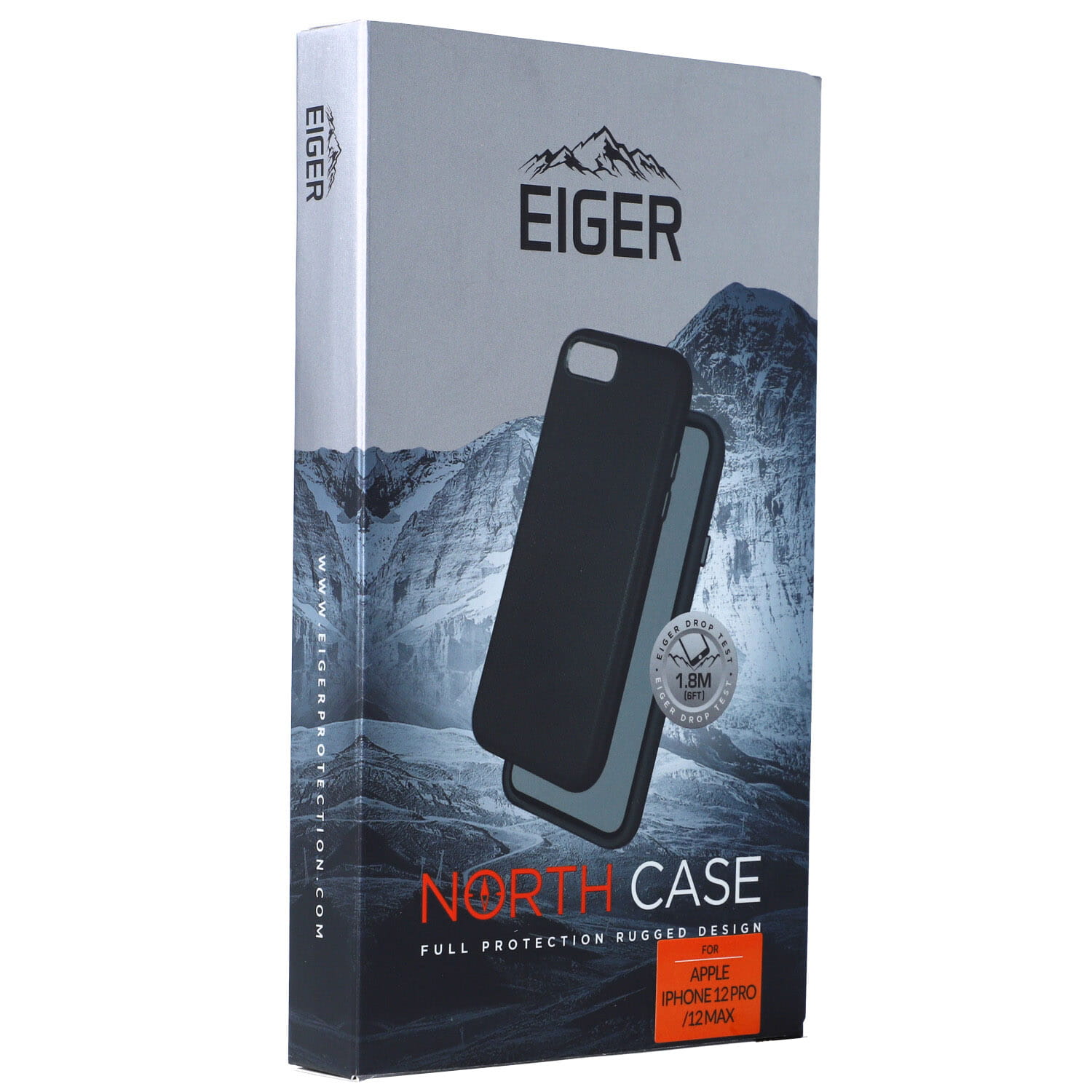 Husa de protectie Eiger North pentru iPhone 12/12 Pro, Policarbonat, Negru