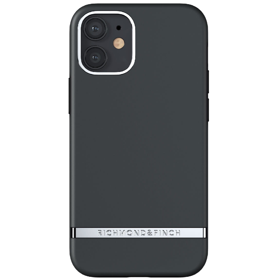 Husa Richmond & Finch Black Out pentru iPhone 12 Mini, Plastic, Negru