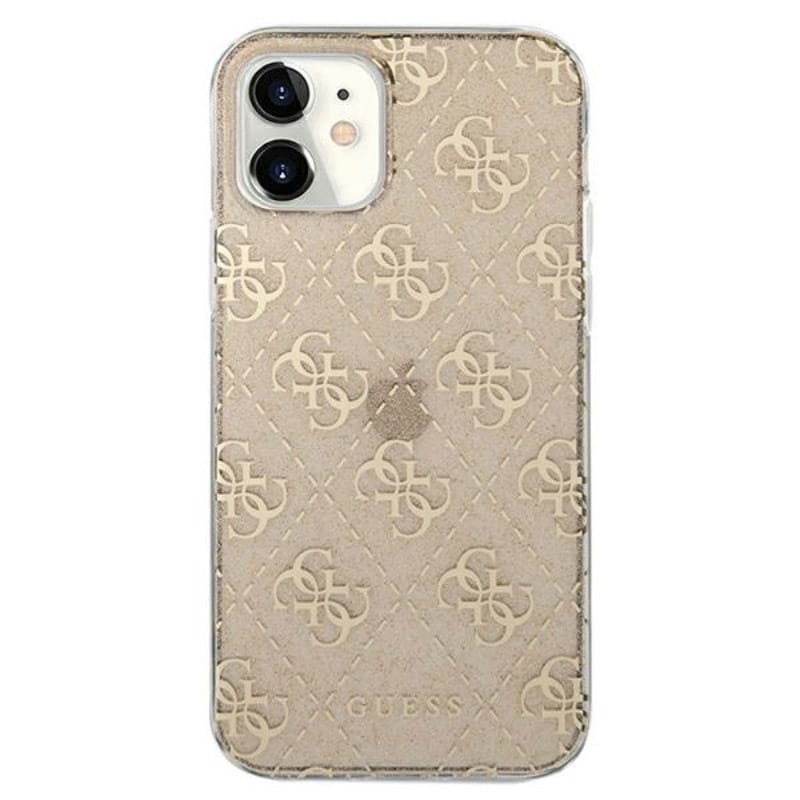 Husa de protectie pentru iPhone 12 Mini, Guess, Policarbonat, Auriu