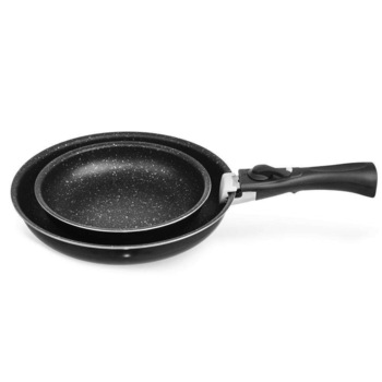 Set 2 tigai Orion Grande Combo, Granit, 20 cm/26 cm, Maner detasabil, Negru Set 2 tigai Orion Grande Combo, Granit, 20 cm/26 cm, Maner detasabil, Negru