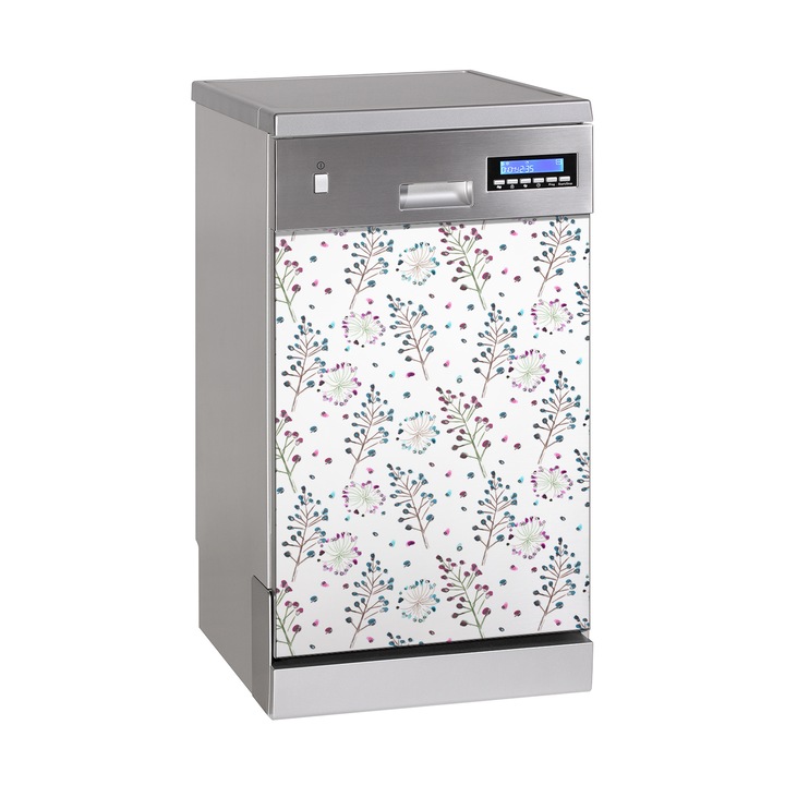 Magnet decorativ. Dreptunghi. Motiv Floral. Albastru. 45x70 cm. 010220270010000030690