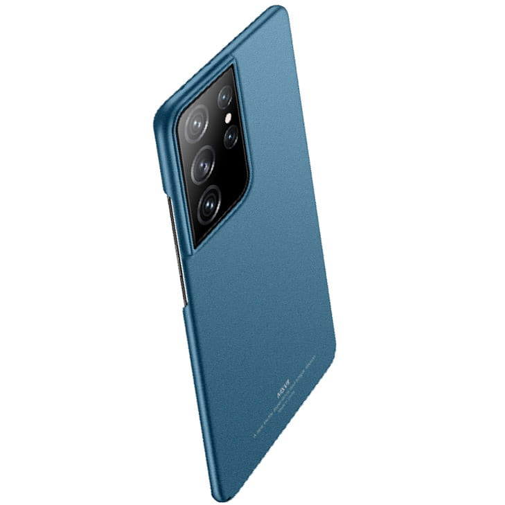 Husa MSVII, Compatibil cu Galaxy S21 Ultra, Albastru mat