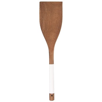 Spatula bucatarie Orion, Lemn de salcam, 30 cm, Maro/Alb Spatula bucatarie Orion, Lemn de salcam, 30 cm, Maro/Alb