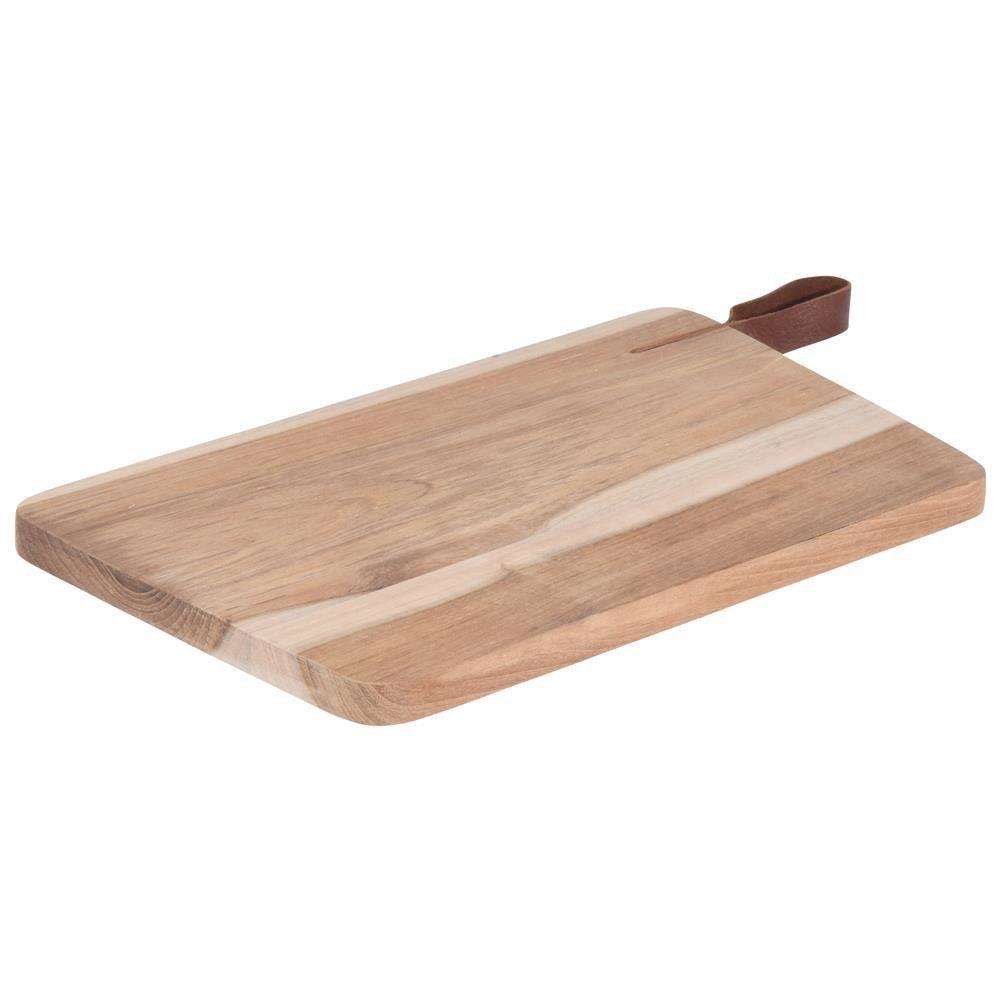 Tocator de lemn Excellent Houseware, Lemn, 30 x 18 cm, Maro