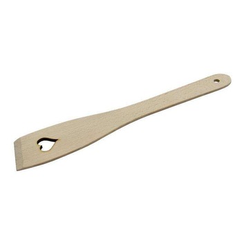 Spatula de bucatarie, Orion, Model inima, Lemn, Maro Spatula de bucatarie, Orion, Model inima, Lemn, Maro