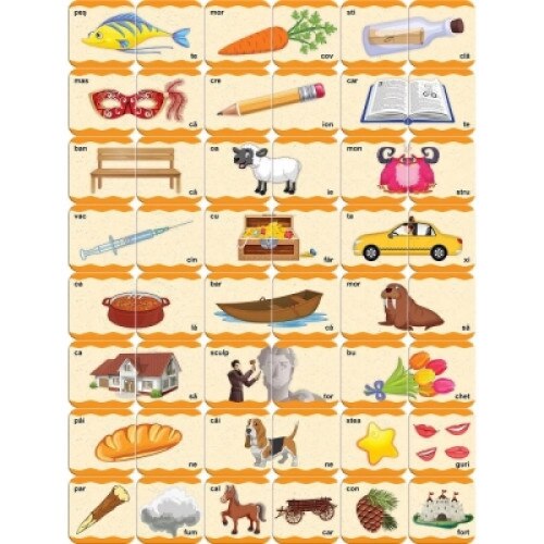 Despartim in silabe, joc educativ, Noriel